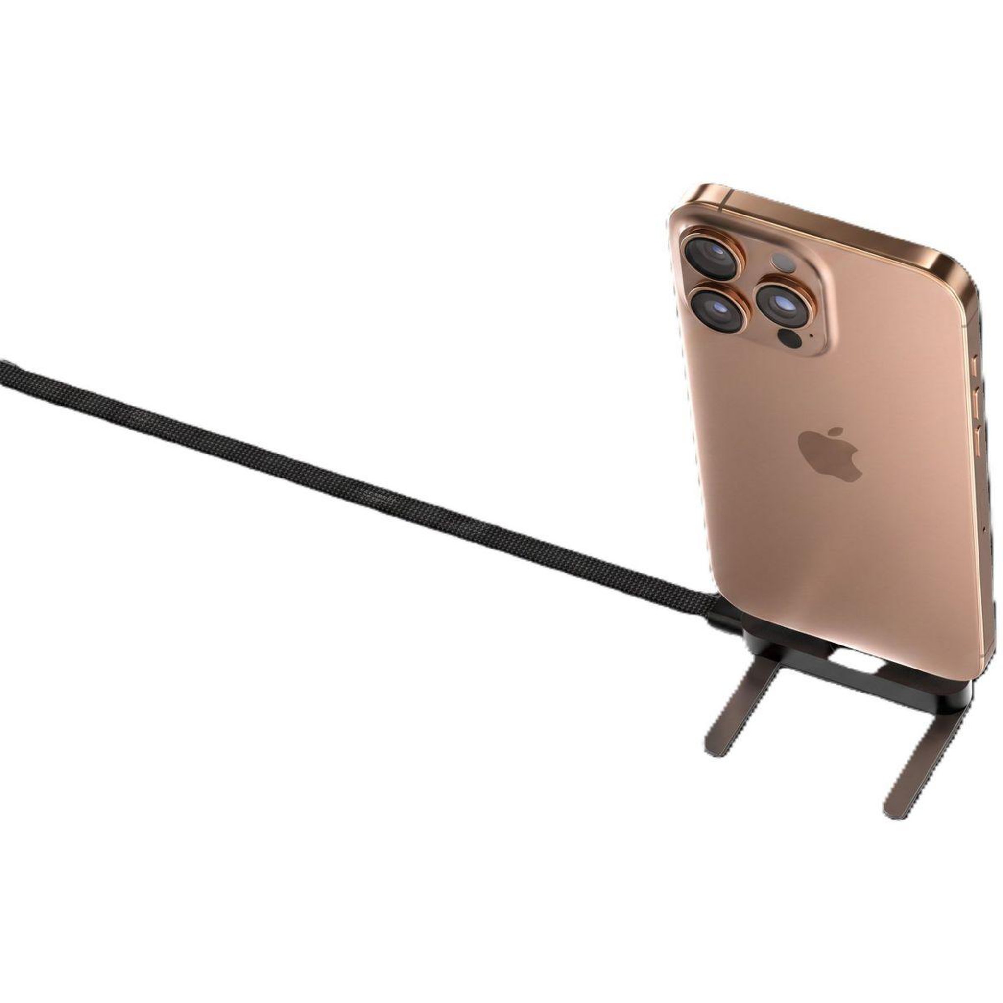 Voir la diapositive 3 : FORCE POWER Câble USB 60W USB-C vers USB-C rétractable coudé