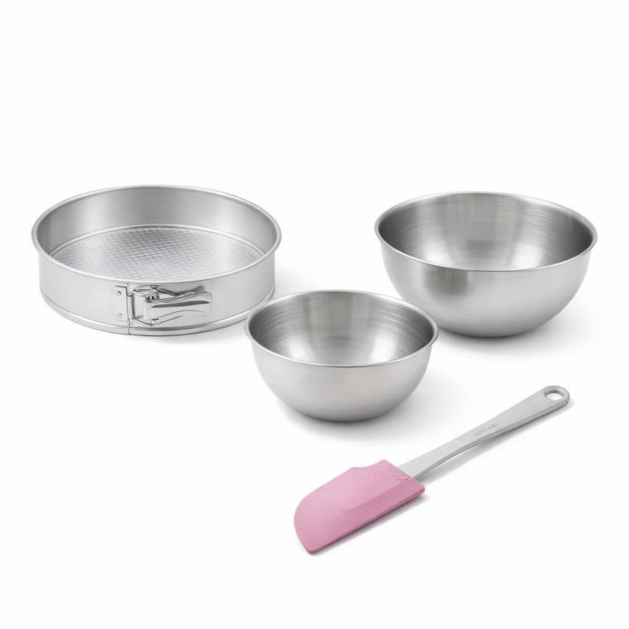 ZENKER Set de 4 ustensiles de pâtisserie moule à gâteaux bol et spatule pâtisserie zenker silver