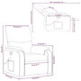 Voir la diapositive 6 : VIDAXL Fauteuil de massage inclinable Gris Similicuir