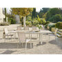 Voir la diapositive 2 : HESPERIDE Table de jardin extensible en aluminium effet bois 10 places EVASION