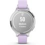 Voir la diapositive 2 : GARMIN Montre sport Lily 2 Active Silver Silicone lilas
