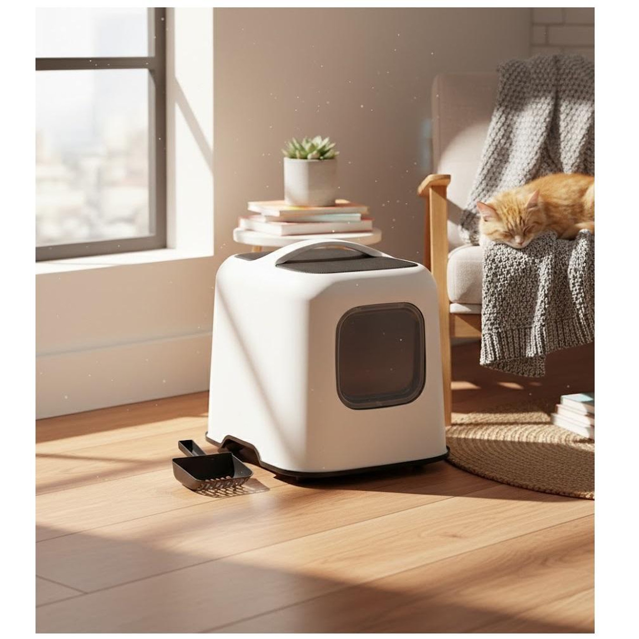 Voir la diapositive 2 : Eden Maison de toilette pour chat trudy