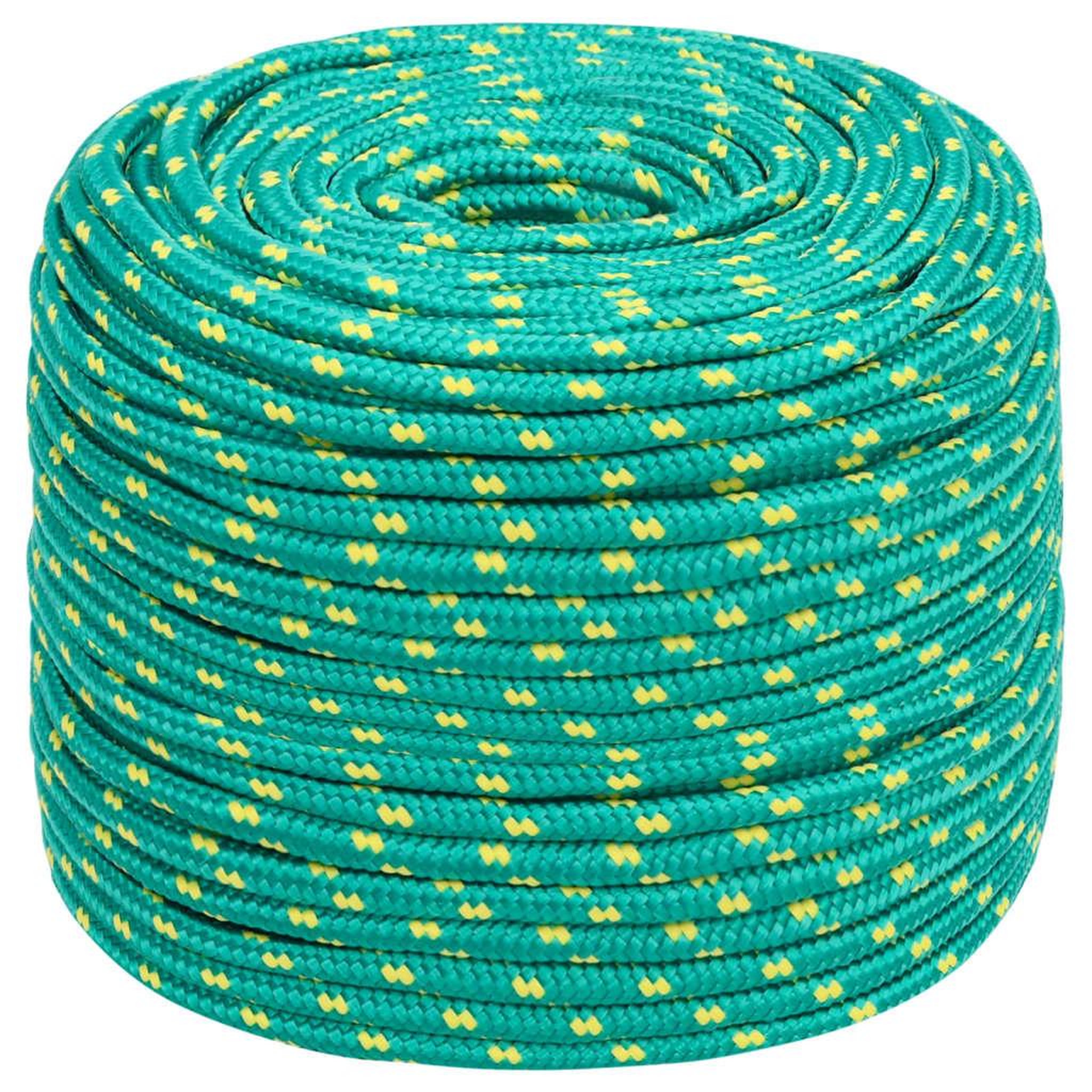 Voir la diapositive 2 : VIDAXL Corde de bateau Vert 8 mm 100 m Polypropylene