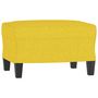 Voir la diapositive 5 : VIDAXL Canape a 3 places avec repose-pieds Jaune clair 180 cm Tissu