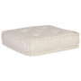 Voir la diapositive 4 : VIDAXL Pouf modulaire creme 70x70x36 tissu