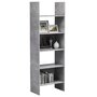 Voir la diapositive 5 : VIDAXL Bibliotheque Gris beton 60x35x180 cm Bois d'ingenierie