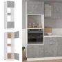 Voir la diapositive 2 : VIDAXL Armoire a micro-ondes Gris beton 60x57x207 cm Bois d'ingenierie