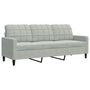 Voir la diapositive 5 : VIDAXL Ensemble de canapes 2 pcs avec coussins Gris clair Velours