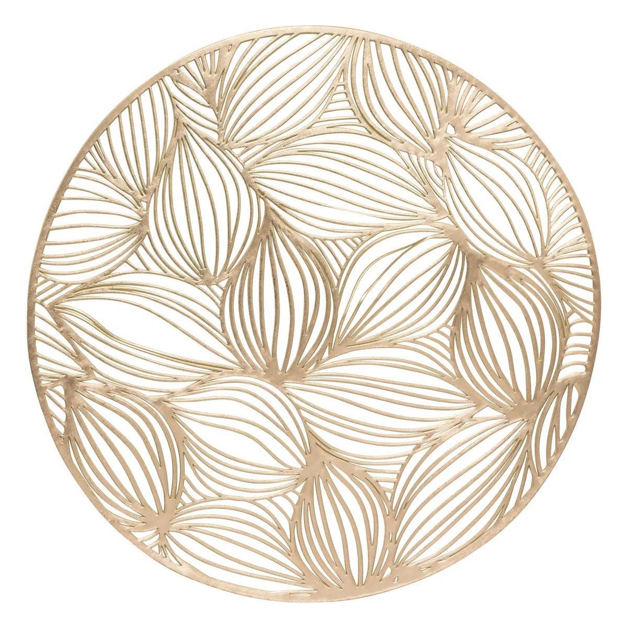 ATMOSPHERA Set de table rond ajouré  automne  38cm doré