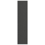 VIDAXL Paillasson noir et gris a rayures 115x500 cm