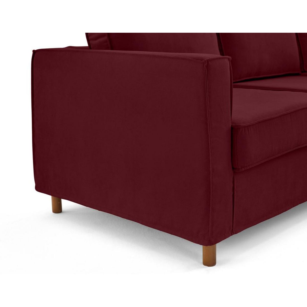 LISA DESIGN Jake - canapé déhoussable d'angle droit 5 places en tissu