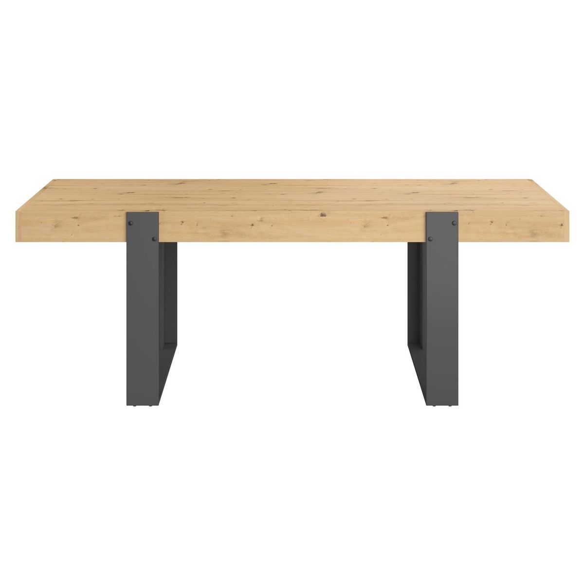 Table de séjour fixe style industriel L224cm TRAVEL 