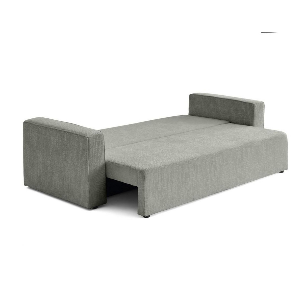 BEST MOBILIER Topaze - canapé 3 places - convertible avec coffre - en tissu velours relief