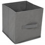 Voir la diapositive 5 : VIDAXL Armoire de rangement 4 paniers en tissu Gris 63x30x71 cm Acier