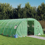 Voir la diapositive 1 : VIDAXL Serre avec cadre en acier vert 64 m² 16x4x2 m