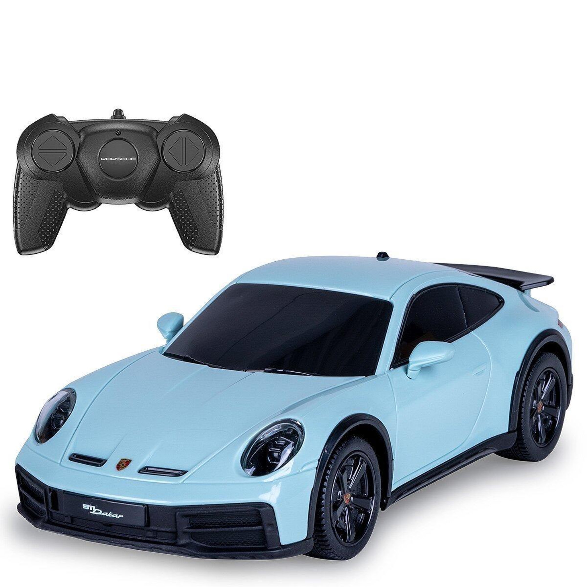 Jamara Voiture télécommandée porsche 911 dakar 1:24 vert ombré 2,4ghz