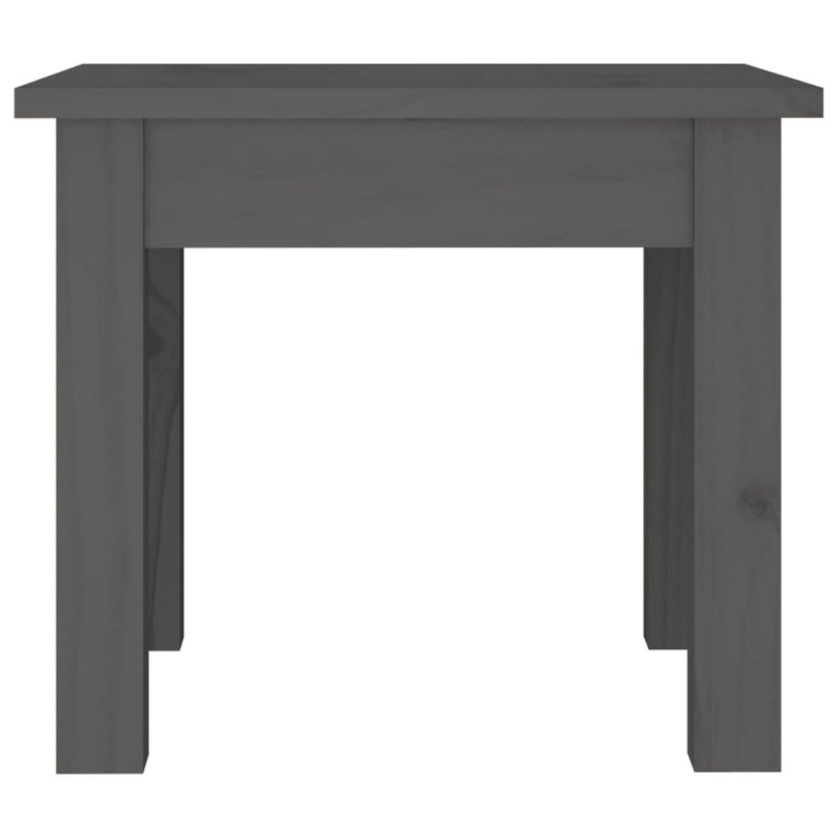 VIDAXL Table basse Gris 35x35x30 cm Bois massif de pin