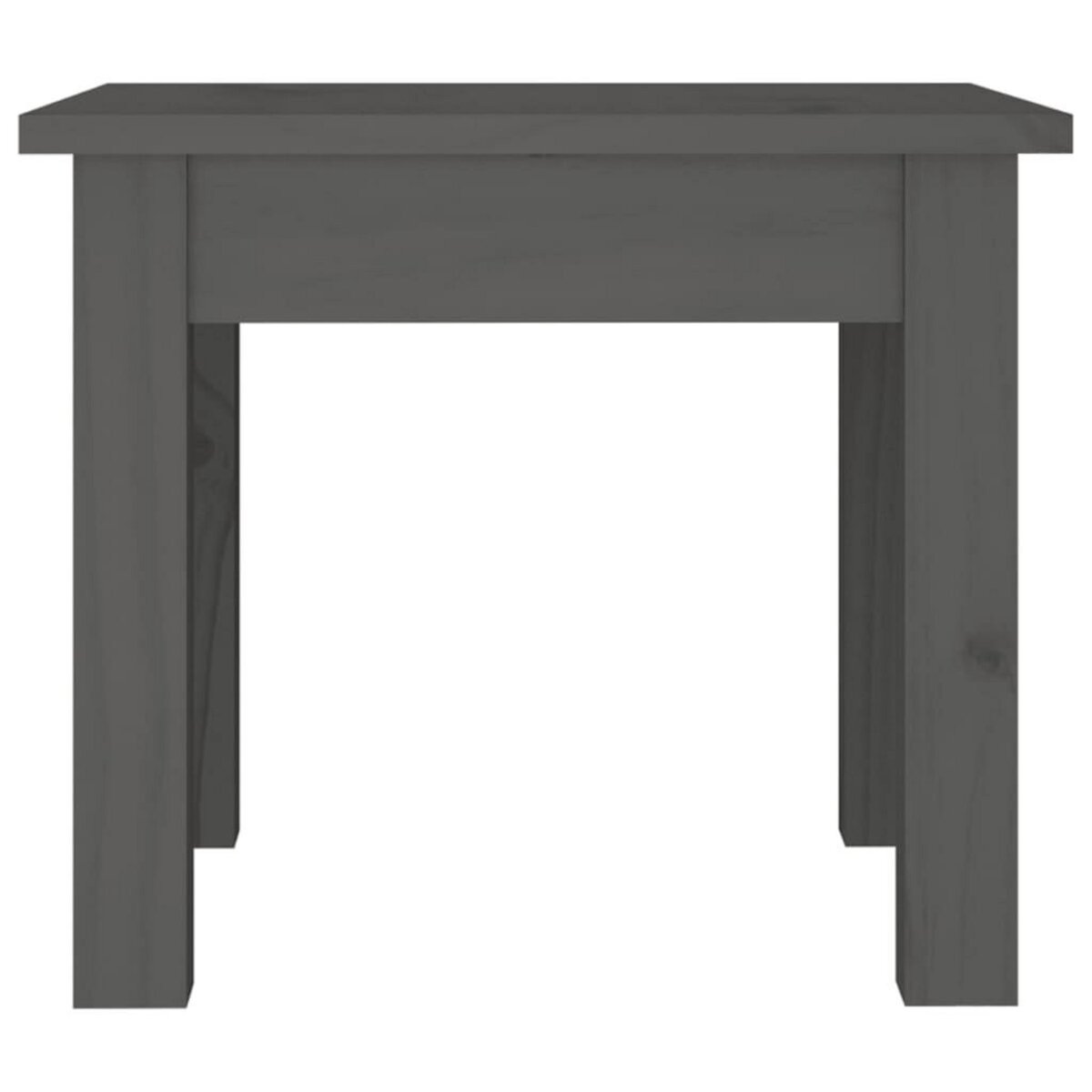 VIDAXL Table basse Gris 35x35x30 cm Bois massif de pin