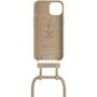 Voir la diapositive 3 : WOODCESSORIES Coque avec cordon iPhone 14 Plus Tour de cou Taupe