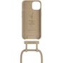 Voir la diapositive 3 : WOODCESSORIES Coque avec cordon iPhone 14 Plus Tour de cou Taupe