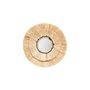 Voir la diapositive 4 : ATMOSPHERA Lot de 3 Miroirs Muraux en Raphia  Alba  40cm Beige
