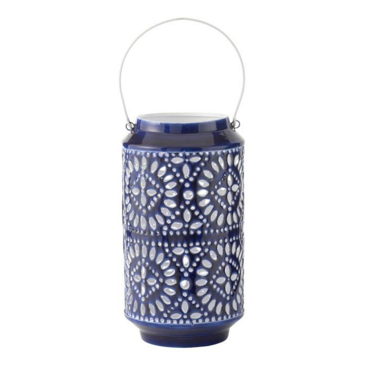 Paris Prix Lanterne Ajourée en Métal  Nag  33cm Bleu