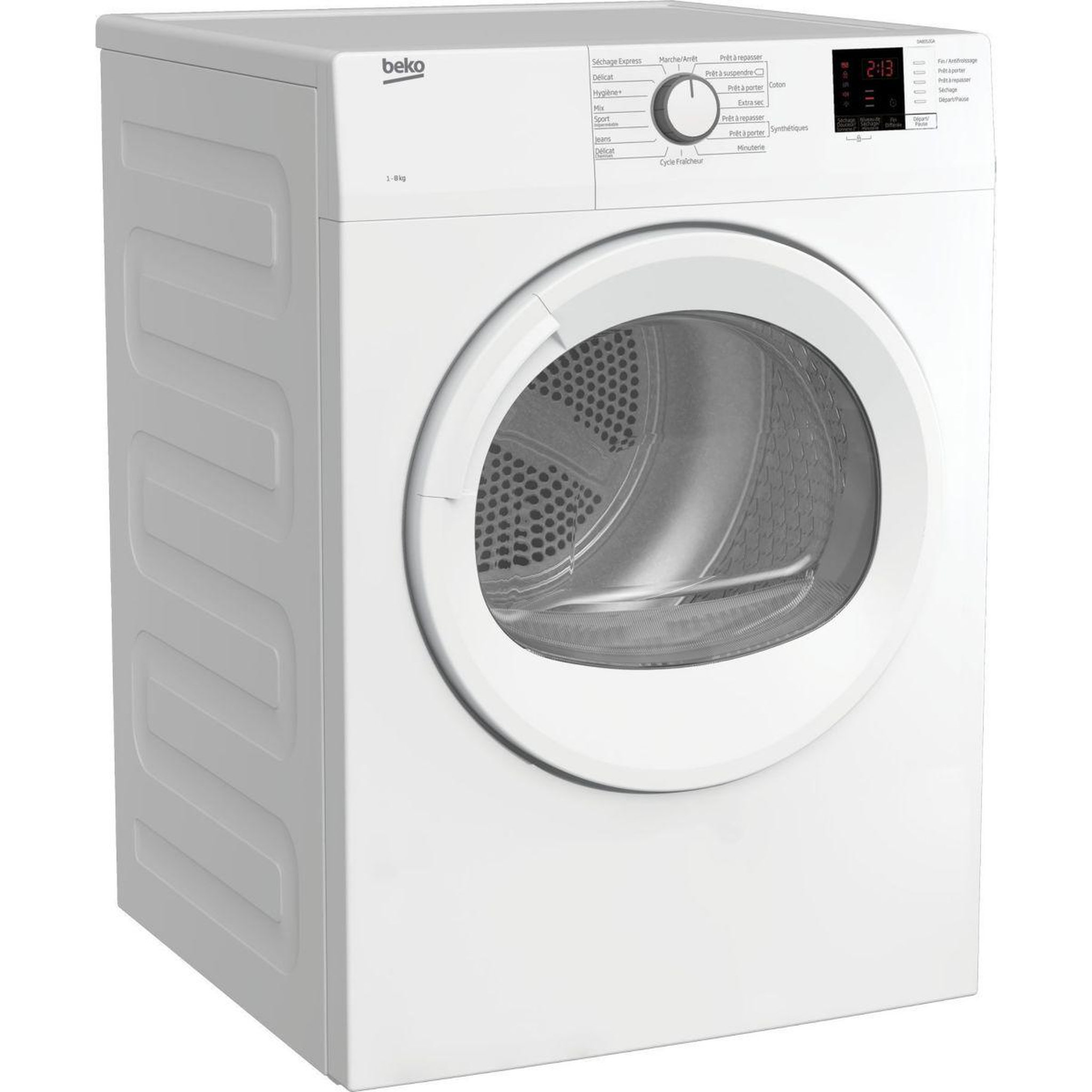 Voir la diapositive 2 : Beko Sèche linge à évacuation DA8013PA