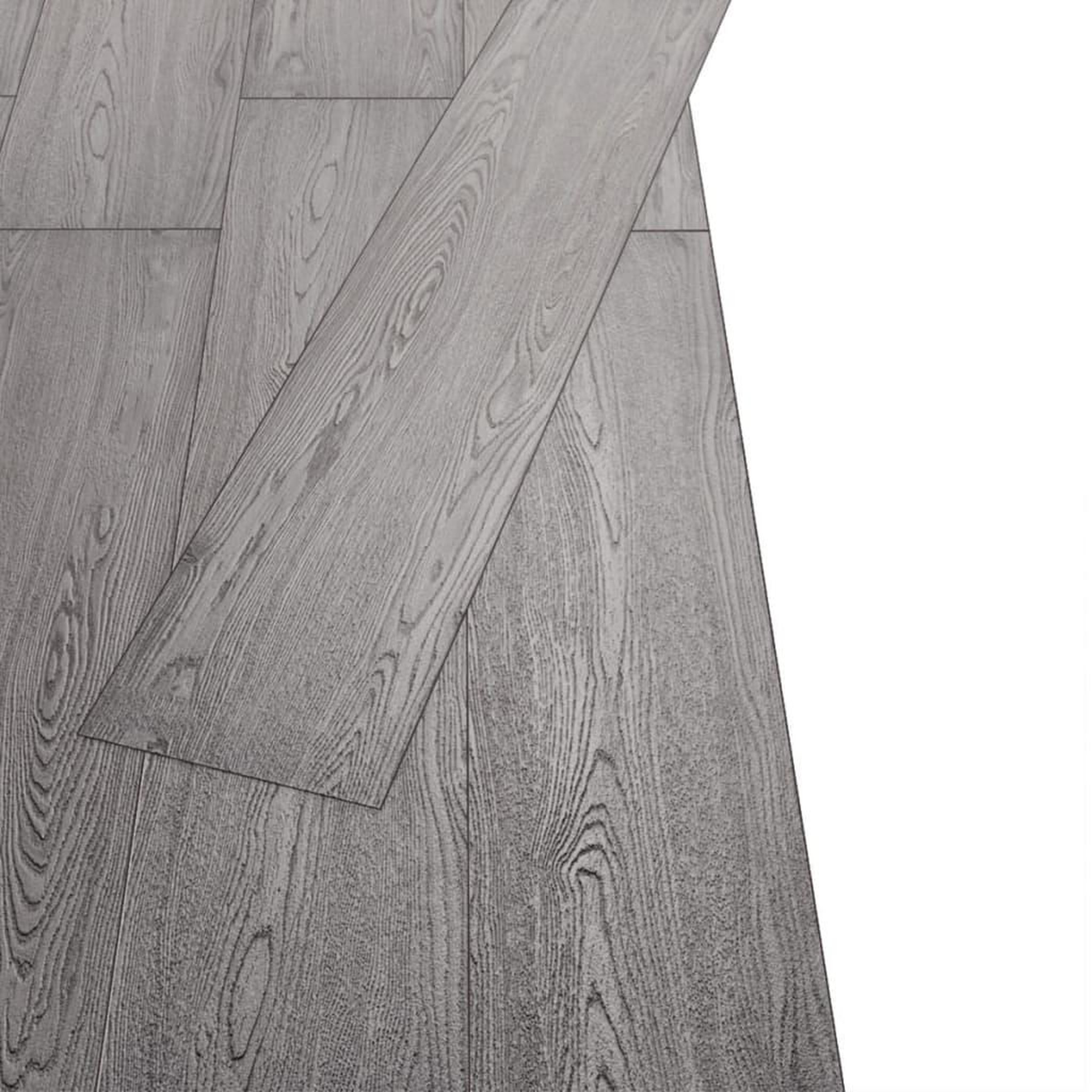 Voir la diapositive 3 : VIDAXL Planches de plancher PVC Non auto-adhesif 4,46m^2 3mm Gris fonce
