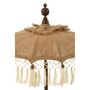 Voir la diapositive 3 : Paris Prix Parasol Déco en Jute  Pompons  87cm Beige