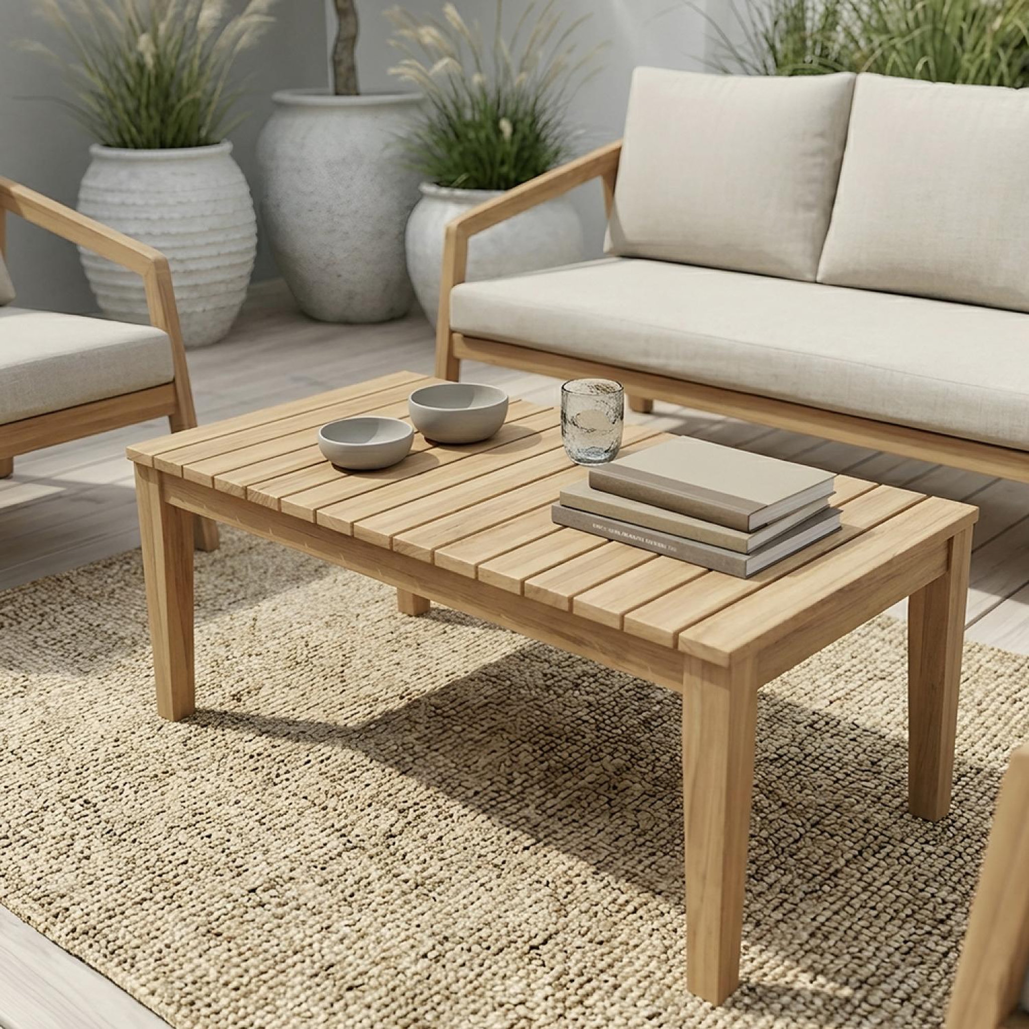 Voir la diapositive 6 : CONCEPT USINE Salon de jardin 4 places en acacia sapa