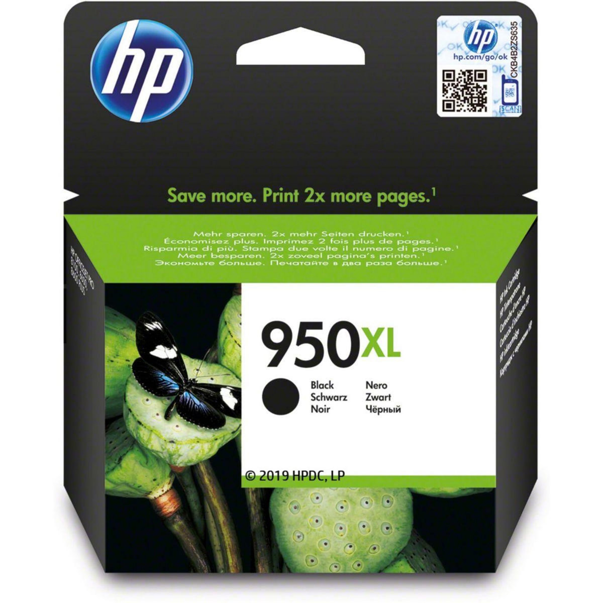 HP Cartouche d'encre Originale 950 XL Haute Capacité Noire - CN045AE