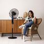 Voir la diapositive 3 : Taurus Alpatec Ventilateur sur pied 40cm 45w anti moustiques - boreal digital no moskit