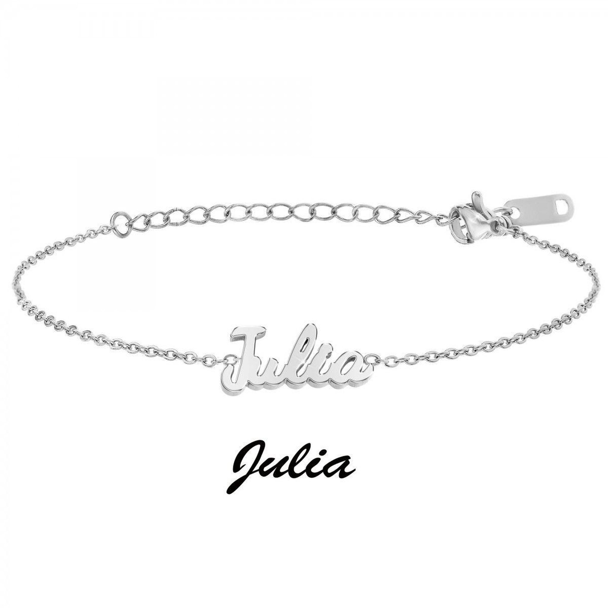 Voir la diapositive 3 : SC CRYSTAL Julia - Bracelet prénom