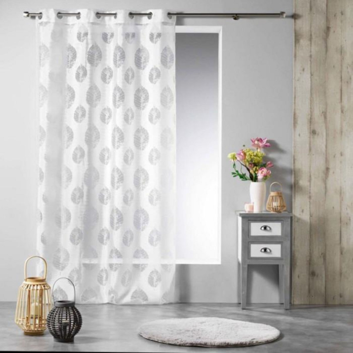 Paris Prix Rideau Voilage  Hiberia  140x240cm Blanc