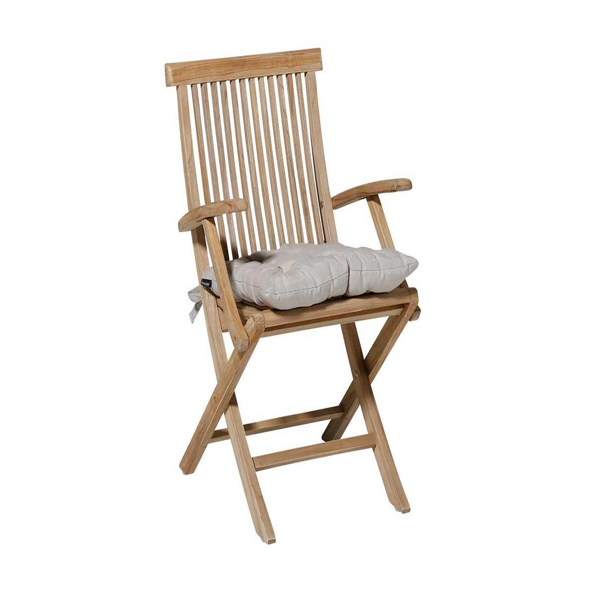 Voir la diapositive 3 : MADISON Galette de chaise de jardin Toscane Panama Linnen 46 x 46 cm