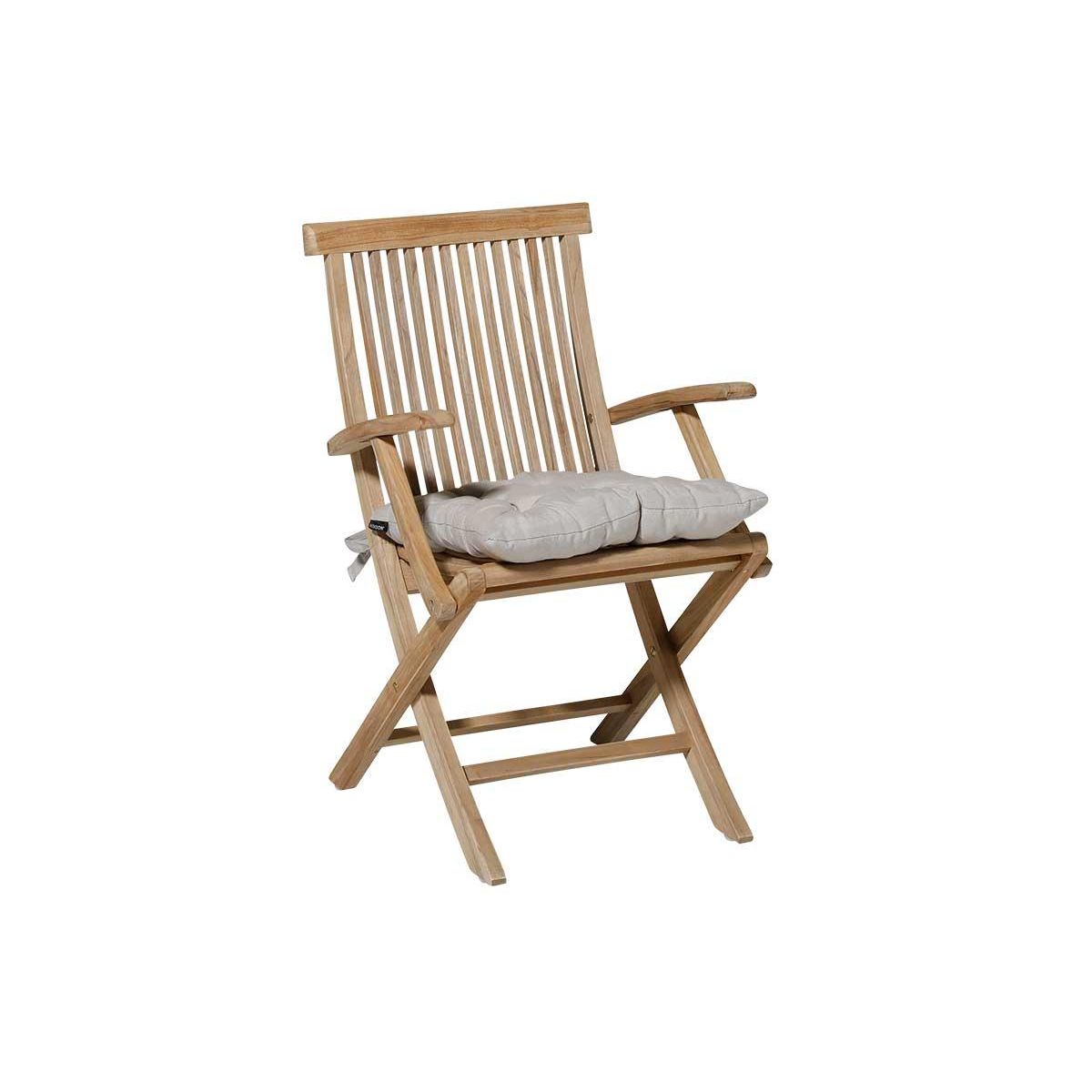 MADISON Galette de chaise de jardin Toscane Panama Linnen 46 x 46 cm