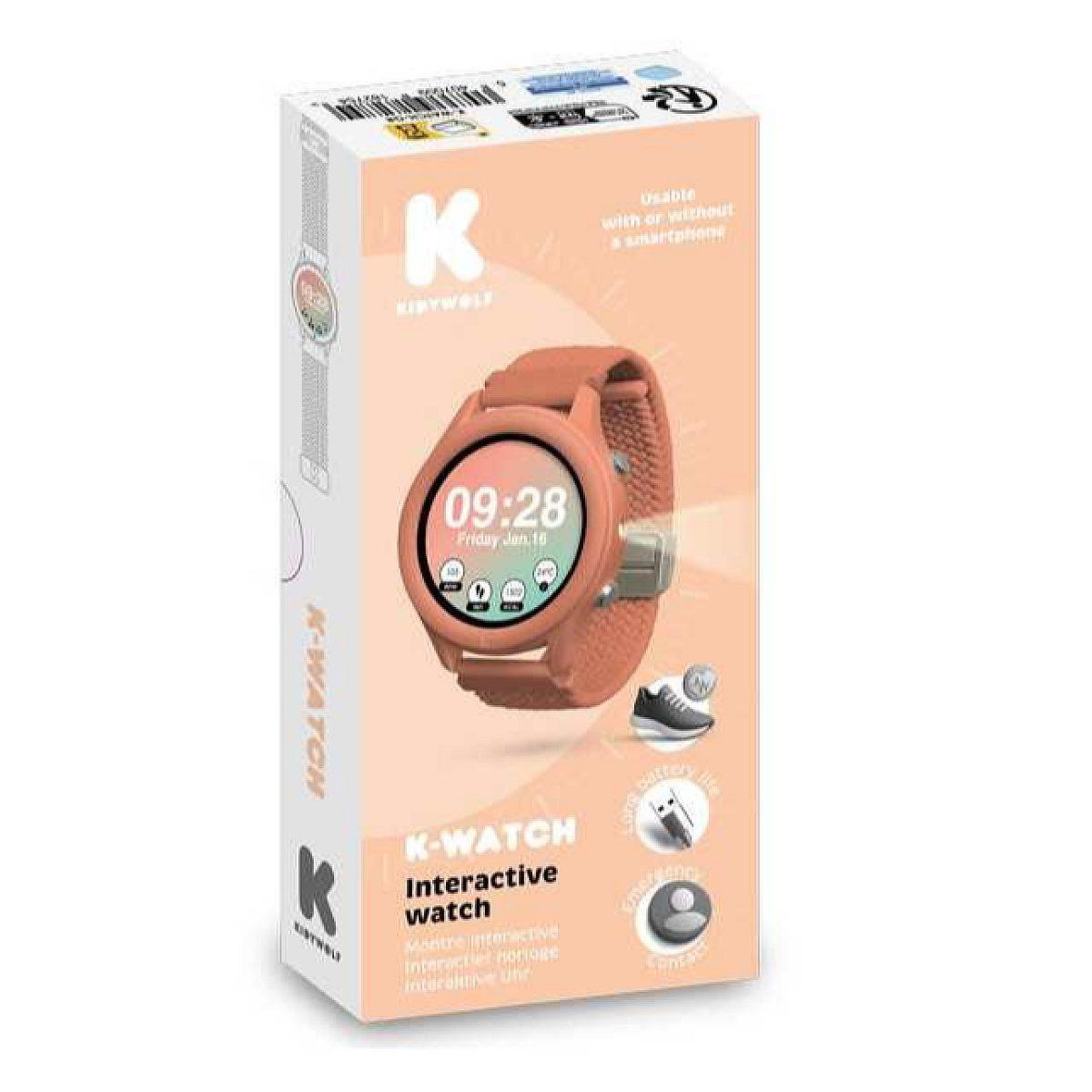 KIDYWOLF Montre connectee k-watch corail