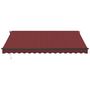 Voir la diapositive 3 : VIDAXL Auvent retractable automatique bordeaux 400x300 cm