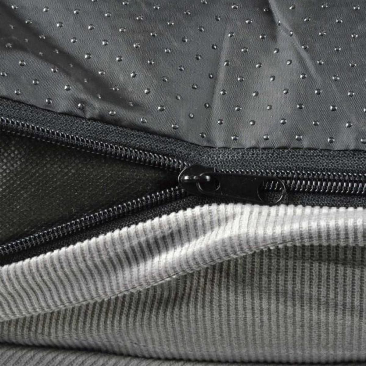 Paris Prix Coussin Rectangle Chien & Chat Velours  Crafty  80cm Gris