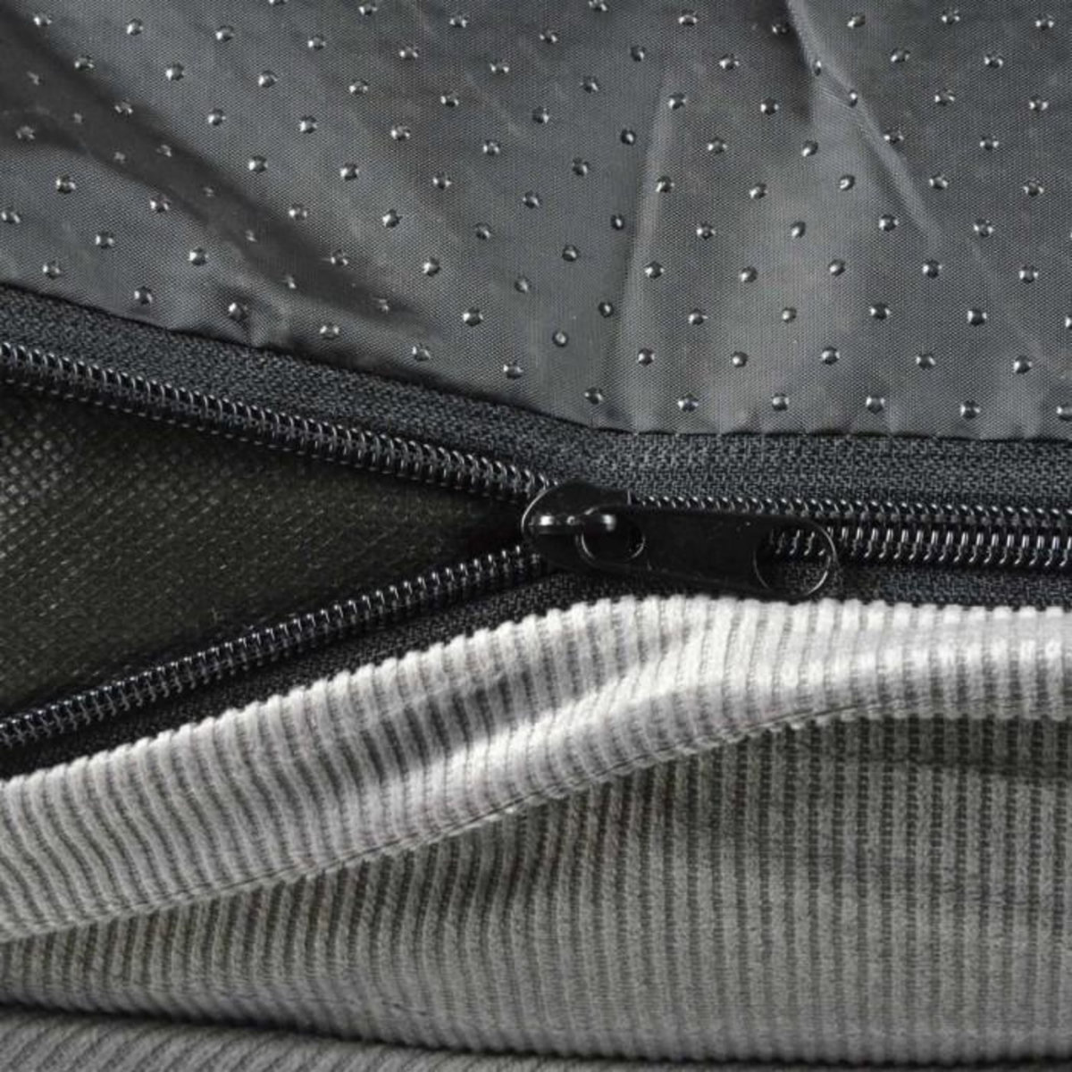 Paris Prix Coussin Rectangle Chien & Chat Velours  Crafty  80cm Gris