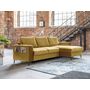 Voir la diapositive 1 : BEST MOBILIER Lilly - canapé d'angle droit - 4 places - convertible avec coffre - en velours