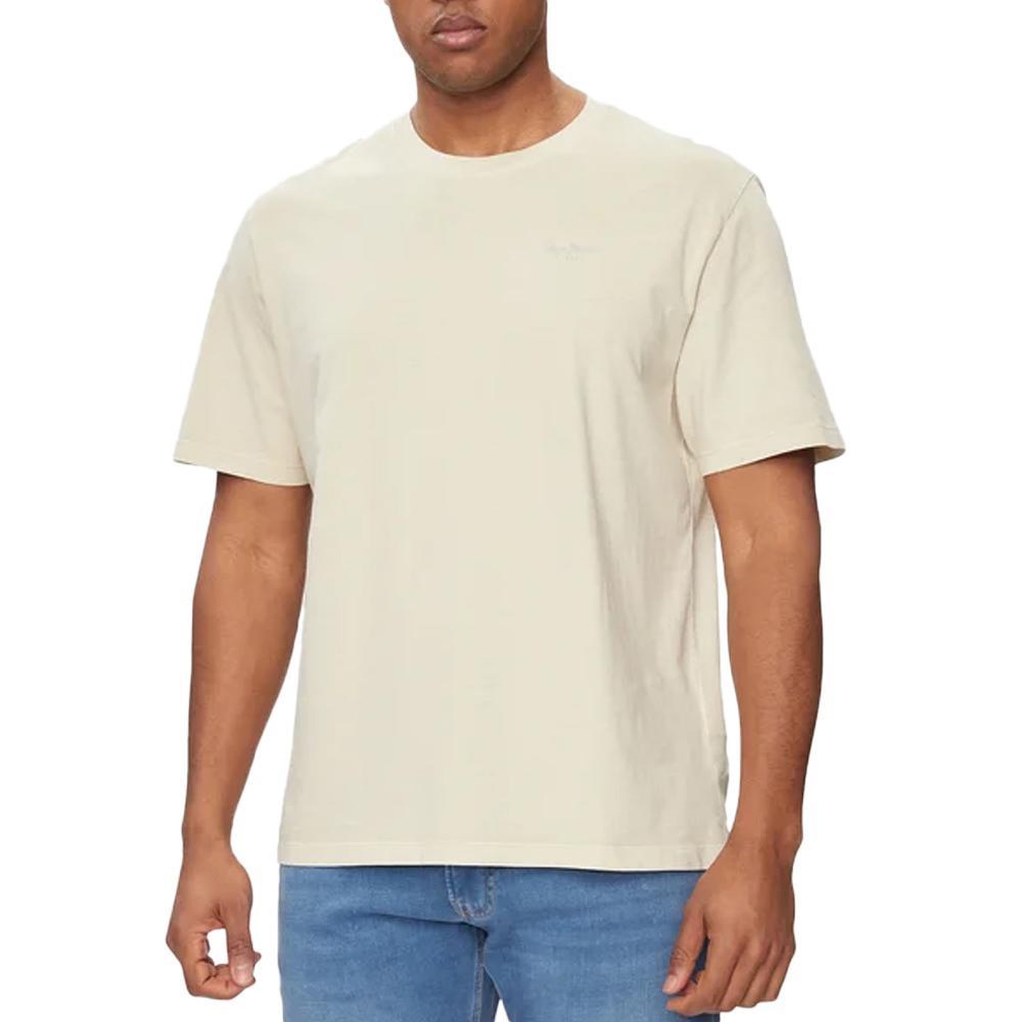 Pepe Jeans T-shirt Beige  Homme Pepe jeans Jacko PM508664. Coloris disponibles : Beige