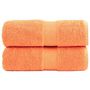 Voir la diapositive 1 : VIDAXL Serviettes d invité de qualité supérieure SOLUND 2 pcs orange