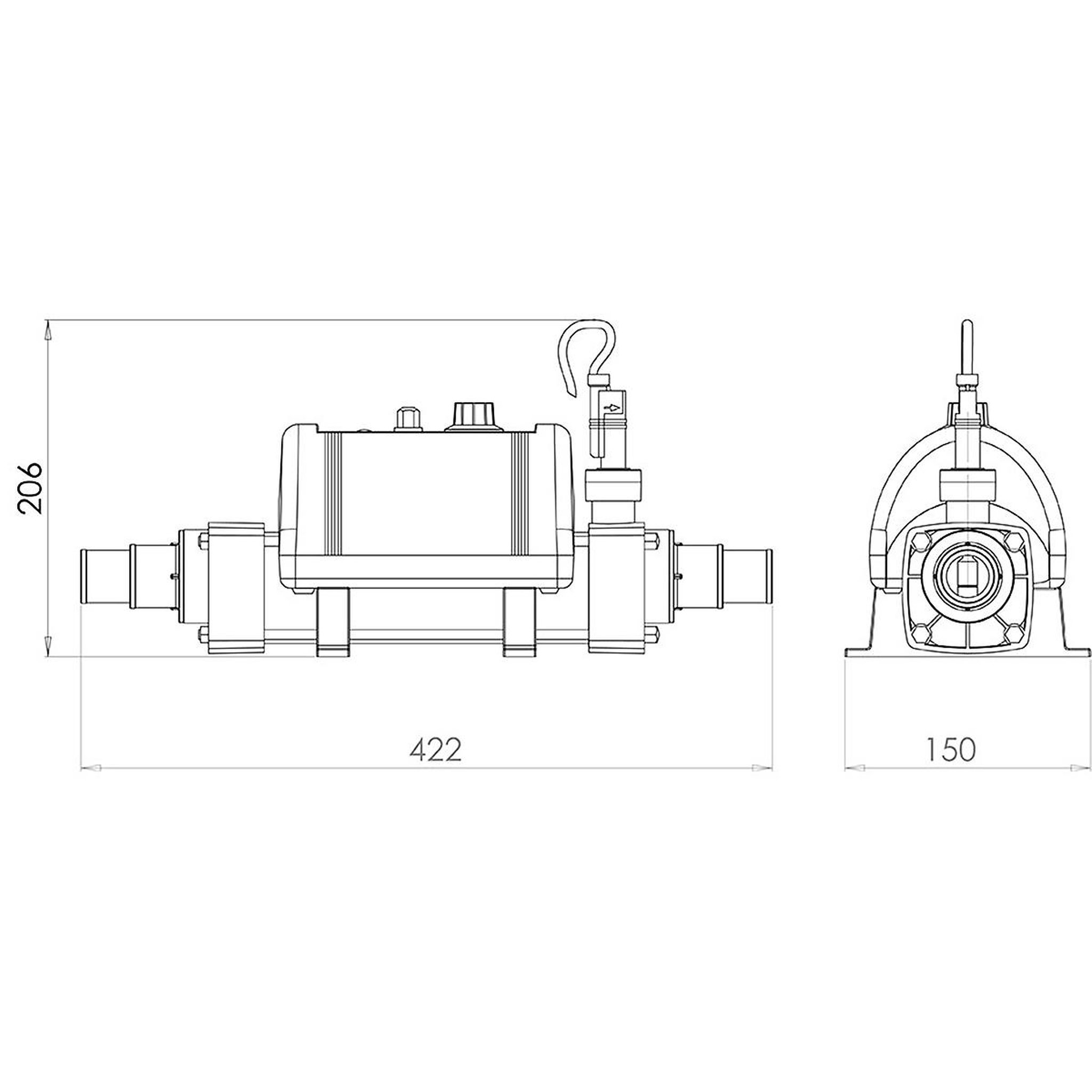 Voir la diapositive 3 : Elecro Rechauffeur électrique hors sol 3kw mono - v-n-3-eu