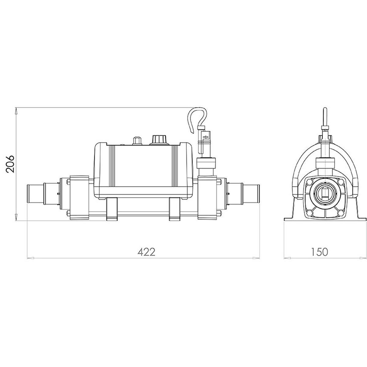 Elecro Rechauffeur électrique hors sol 3kw mono - v-n-3-eu