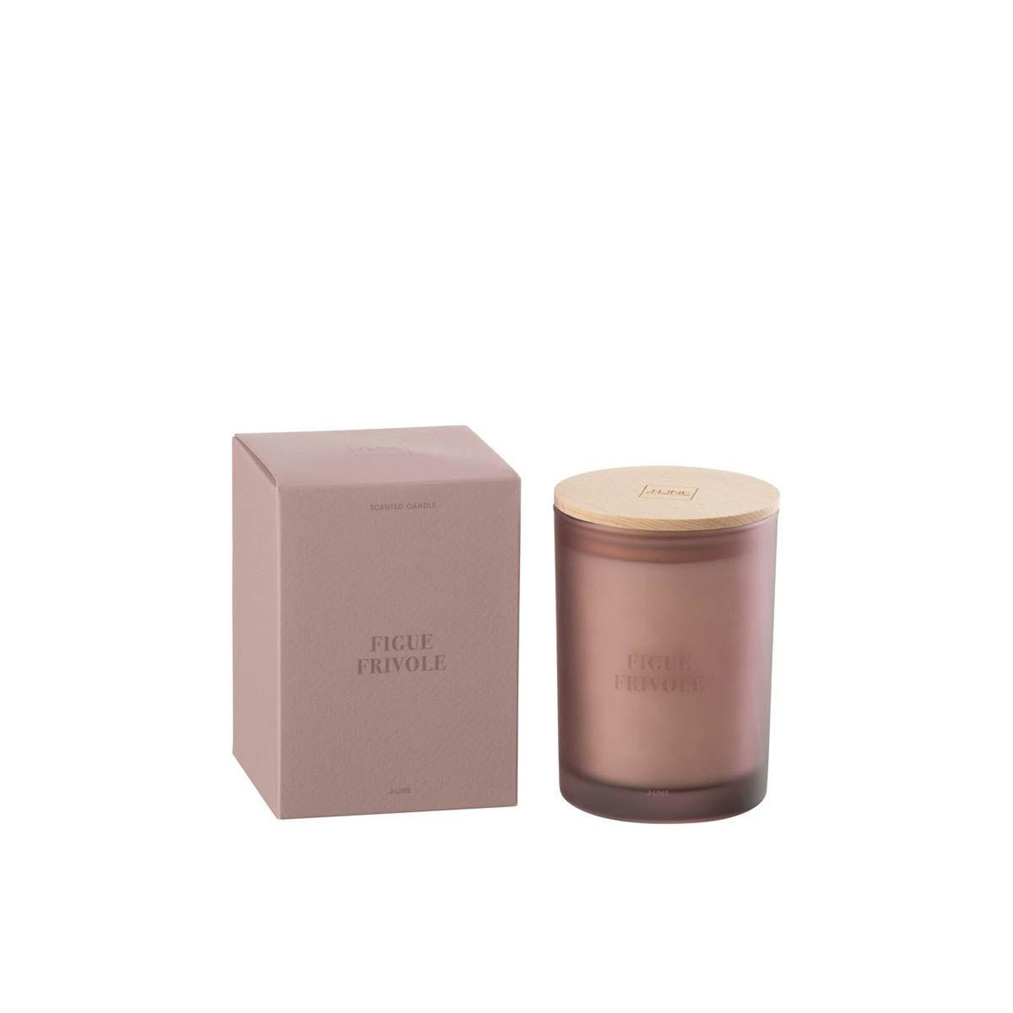 Voir la diapositive 2 : J-LINE Bougie parfumée  accords essentiels  12cm figue frivole
