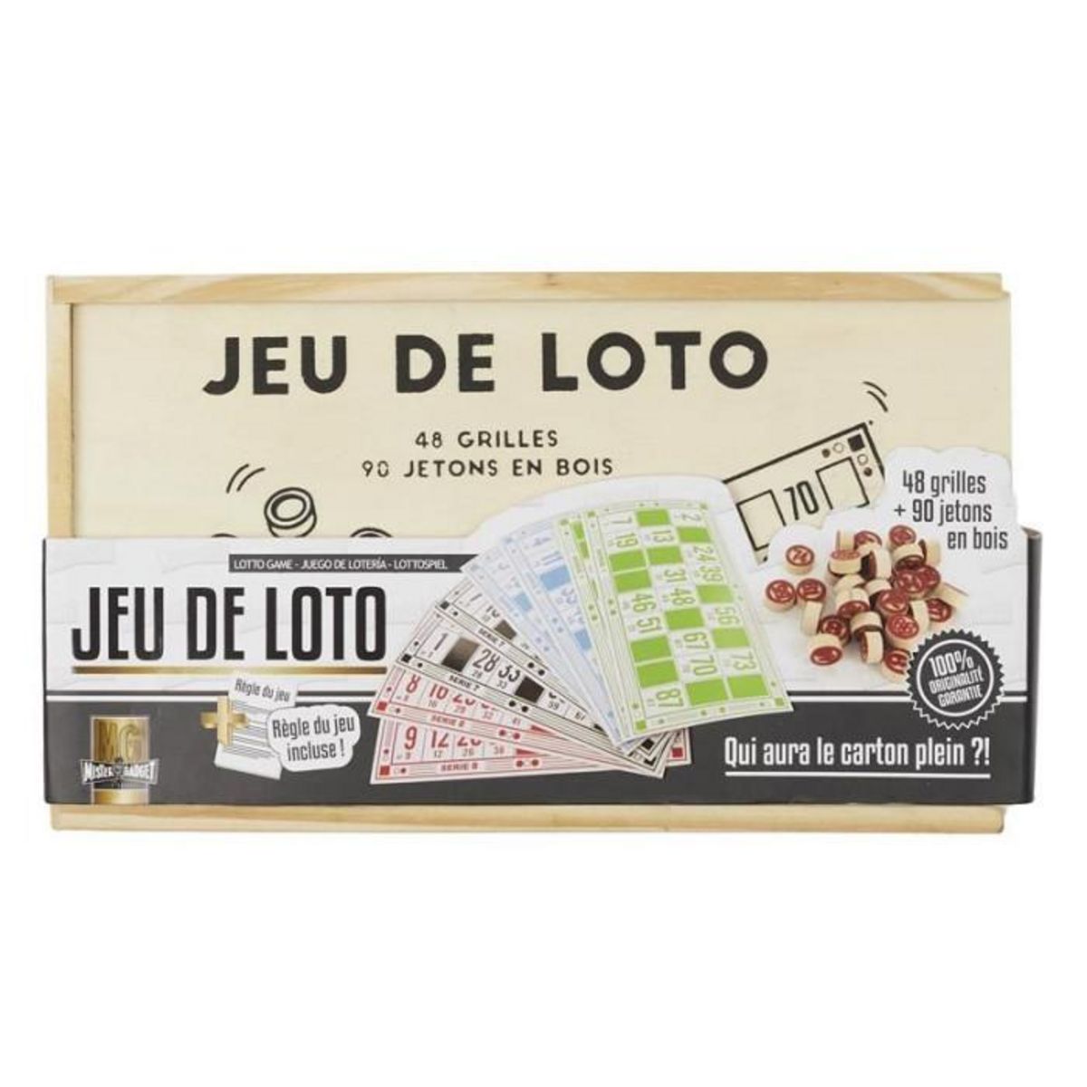 Paris Prix Jeu de Loto  Carton Plein  16cm Multicolore