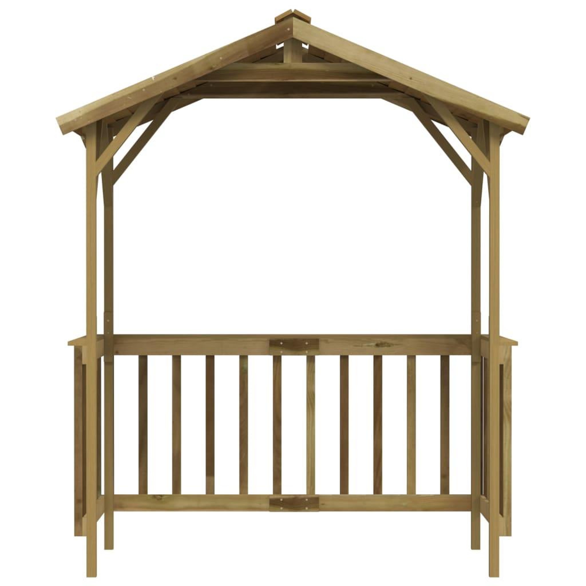 Voir la diapositive 3 : VIDAXL Abri de barbecue 163,5x93x210 cm Bois de pin impregne