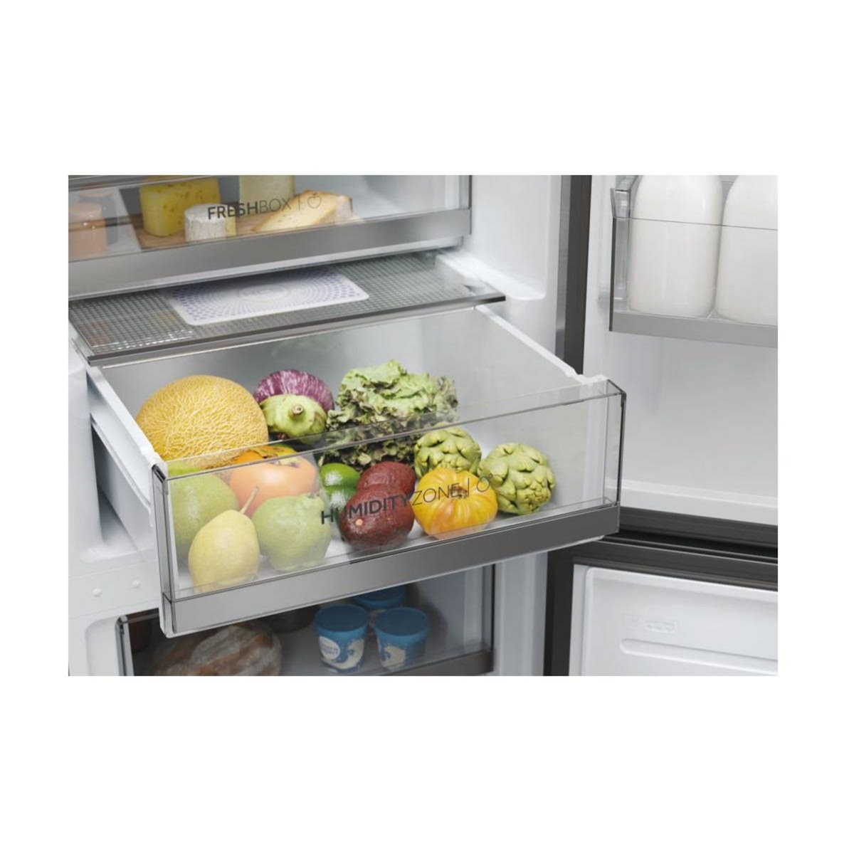 HAIER Réfrigérateur combiné 60cm 352l nofrost inox - HDPW3618DNPK