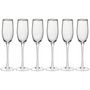Voir la diapositive 1 : Paris Prix Lot de 6 Flûtes de Champagne  Merveilleux  21cl Transparent